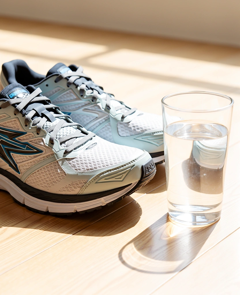 Equipamiento deportivo y agua