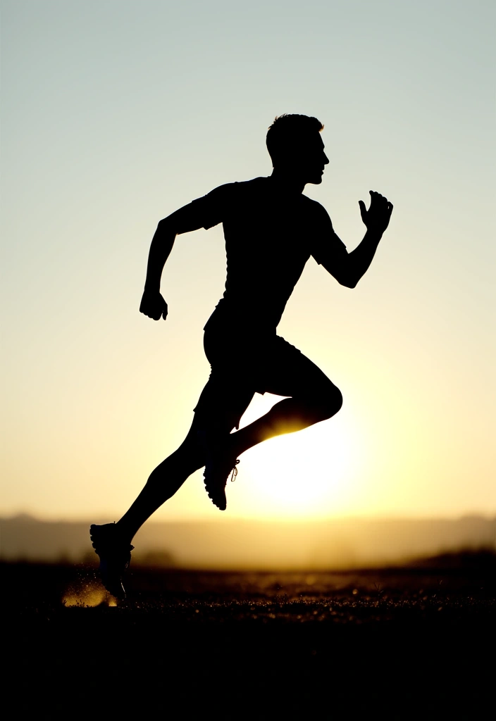 Silueta de deportista